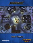 Map - Snowy Village 25x25