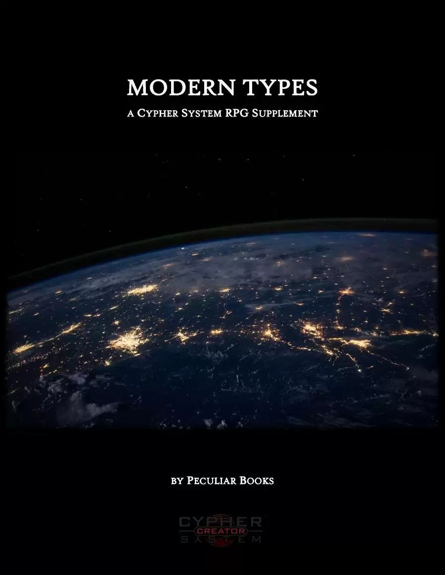 Modern Types - Monte Cook Games | Cypher System Creator Program ...