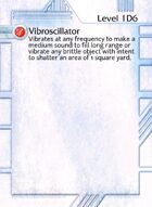 Vibroscillator - Custom Card