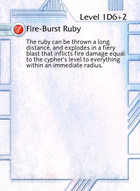 Fire-burst Ruby - Custom Card