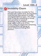 Invisibility Charm - Custom Card