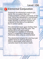Elemental Conjuration - Custom Card