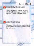 Electricity Resistance - Custom Card
