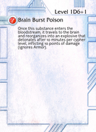 Brain Burst Poison - Custom Card