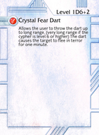 Crystal Fear Dart - Custom Card