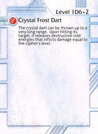 Crystal Frost Dart - Custom Card