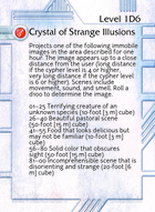 Crystal Of Strange Illusions - Custom Card