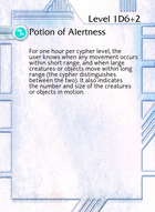 Potion Of Alertness - Custom Card