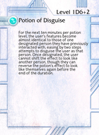 Potion Of Disguise - Custom Card