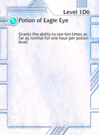 Potion Of Eagle Eye - Custom Card