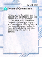 Potion Of Golem Flesh - Custom Card