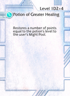 Potion Of Greater Healing - Custom Card