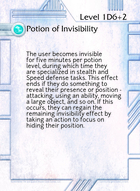 Potion Of Invisibility - Custom Card