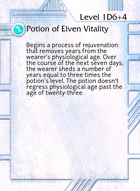Potion Of Elven Vitality - Custom Card