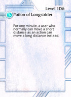 Potion Of Longstrider - Custom Card