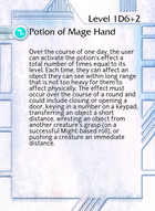 Potion Of Mage Hand - Custom Card