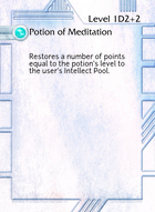 Potion Of Meditation - Custom Card