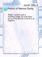 Potion Of Mental Clarity - Custom Card