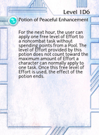 Potion Of Peaceful Enhancement - Custom Card