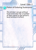 Potion Of Enduring Sustenance - Custom Card