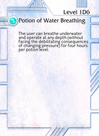Potion Of Water Breathing - Custom Card