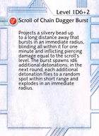 Scroll Of Chain Dagger Burst - Custom Card