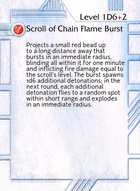 Scroll Of Chain Flame Burst - Custom Card
