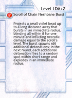 Scroll Of Chain Fleshbane Burst - Custom Card