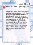 Scroll Of Chain Lightning Burst - Custom Card