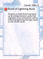 Scroll Of Lightning Burst - Custom Card