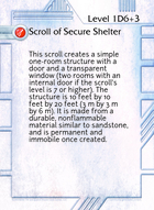 Scroll Of Secure Shelter - Custom Card