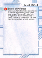 Scroll Of Pilfering - Custom Card