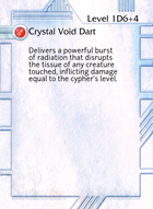 Crystal Void Dart - Custom Card