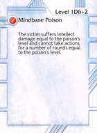 Mindbane Poison - Custom Card