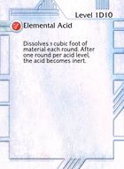 Elemental Acid - Custom Card