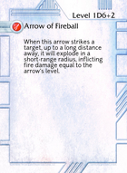 Arrow Of Fireball - Custom Card