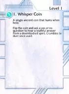 1. Whisper Coin - Custom Card