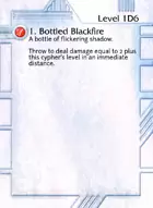 1. Bottled Blackfire - Custom Card