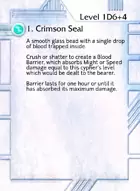 1. Crimson Seal - Custom Card