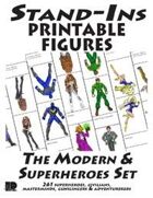Stand-Ins Printable Figures - Modern & Superheroes Set #1