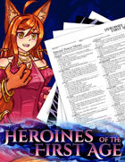 Heroines of the First Age Character & GM Sheets