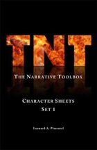 TNT (The Narrative Toolbox) Character Sheets Set 1