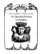 101 Greater Demons to Summon