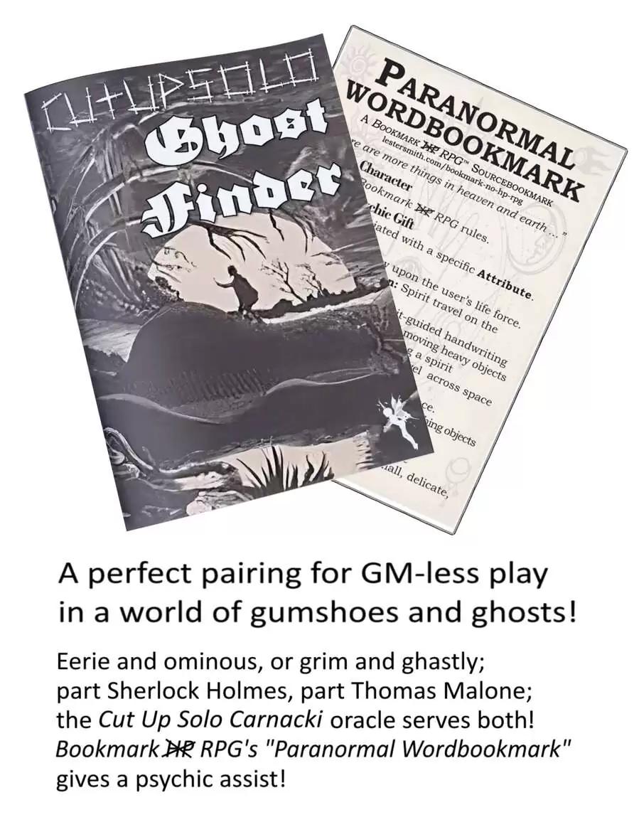 Cut Up Solo Carnacki/Paranormal Wordbookmark [BUNDLE]