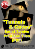 Tunnels & Caves #1 (Set of 12 tiles)