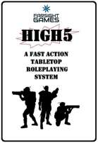 HIGH5 - FAST ACTION TABLETOP ROLEPLAYING SYSTEM TRIFOLD PAMPHLET