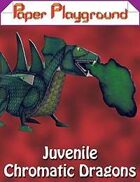Paper Playground - Juvenile Chromatic Dragons