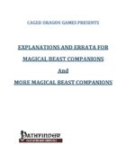 Explanations and Errata for Magical Beast Companions and More Magical Beast Companions