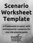 Scenario Worksheet Template