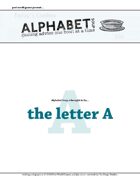 Alphabet Soup, GM Advice Document, the Letter A